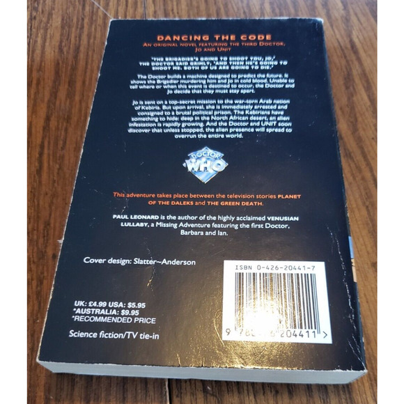 Dr Doctor Who Virgin Missing Adventures Dancing The Code Stephen Marley - Picture 2 of 5